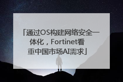 通过OS构建网络安全一体化，Fortinet看重中国市场AI需求