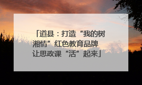 道县：打造“我的树湘情”红色教育品牌 让思政课“活”起来