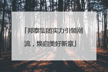 邦泰集团实力引领潮流，焕启美好新章