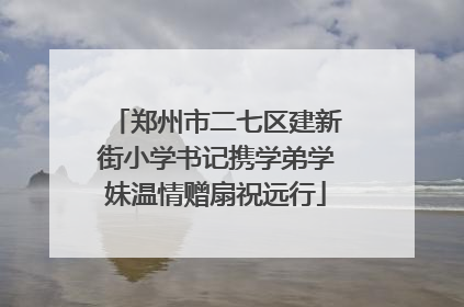 郑州市二七区建新街小学书记携学弟学妹温情赠扇祝远行
