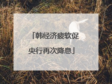 韩经济疲软促央行再次降息