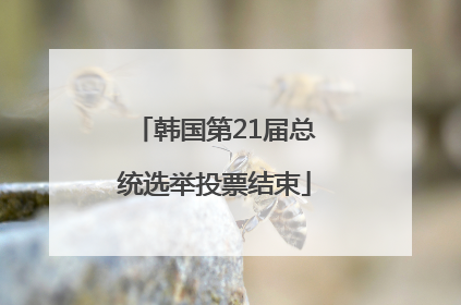 韩国第21届总统选举投票结束