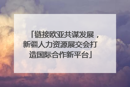 链接欧亚共谋发展，新疆人力资源展交会打造国际合作新平台