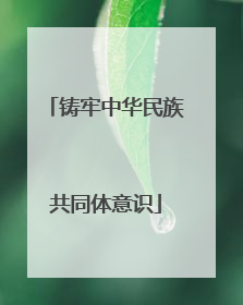 铸牢中华民族共同体意识