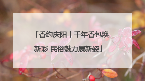 香约庆阳丨千年香包焕新彩 民俗魅力展新姿