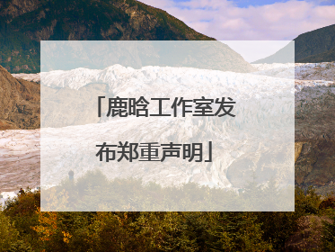 鹿晗工作室发布郑重声明
