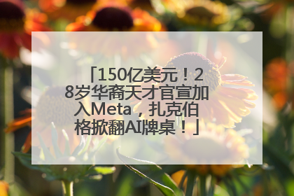 150亿美元！28岁华裔天才官宣加入Meta，扎克伯格掀翻AI牌桌！