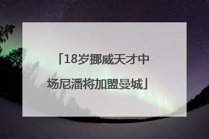 18岁挪威天才中场尼潘将加盟曼城