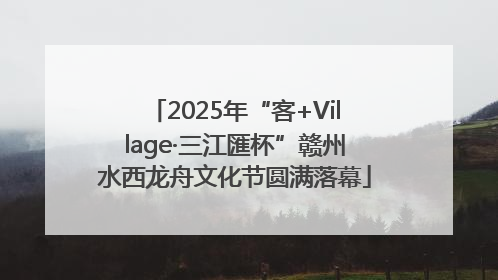 2025年“客+Village·三江匯杯”赣州水西龙舟文化节圆满落幕