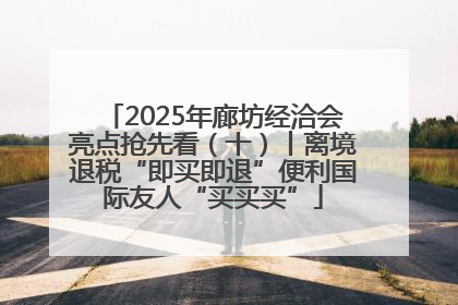 2025年廊坊经洽会亮点抢先看（十）丨离境退税“即买即退”便利国际友人“买买买”
