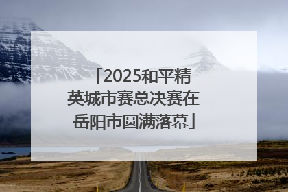 2025和平精英城市赛总决赛在岳阳市圆满落幕