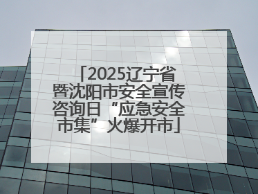 2025辽宁省暨沈阳市安全宣传咨询日“应急安全市集”火爆开市