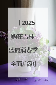 2025购在吉林·盛夏消费季全面启动