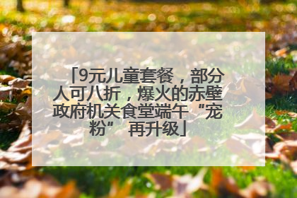 9元儿童套餐，部分人可八折，爆火的赤壁政府机关食堂端午“宠粉” 再升级