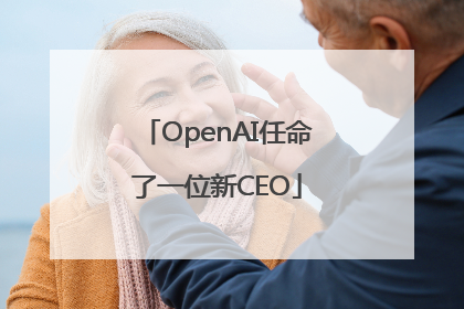 OpenAI任命了一位新CEO